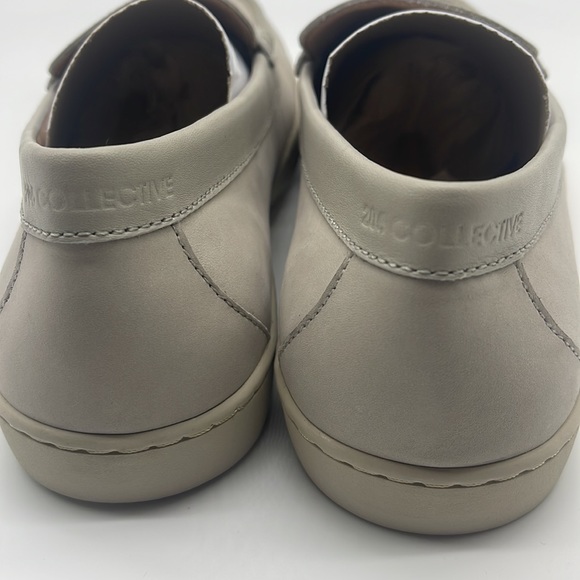 206 Collective Mens Seabeck Boat/Penny Loafer Beige Nubuck 100% Leather Size12 D - Picture 12 of 13